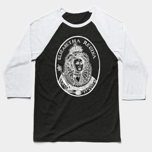 Woodcut Portrait of Queen Elizabeth I Baseball T-Shirt